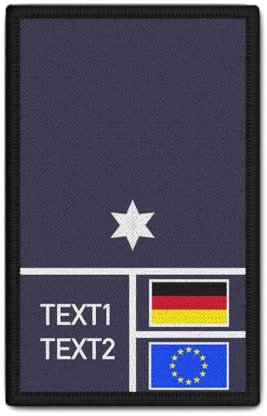 Copytec Rank Patch personalisiert Polizei Police Polizeidienst Deutschland DE #43619