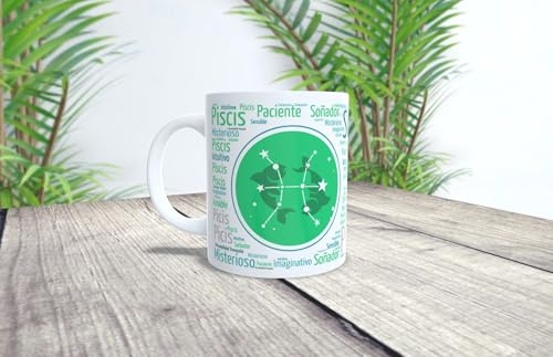 La Huella Tazza personalizzata per il segno zodiacale Pesci. Per tutte quelle persone fortunate ad essere nate tra il 19 febbraio e il 20 marzo.