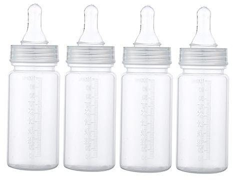 Hohopeti 8 Stk Nuckelflasche Babyflaschen Stillflasche Stillen mit der Flasche Muttermilch Flaschen 0-3 Monate Milchflasche plastikflasche Babyflasche aus Plastik Babyflasche mit Waage pp