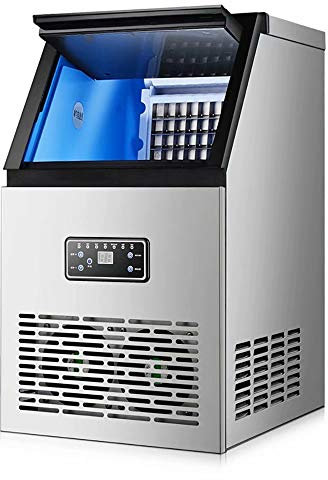 SmPinnaA Macchina per Il Ghiaccio Macchina per Il Ghiaccio A Cubetti Commerciale Controllo Digitale Automatico Macchinari per Piccole Imprese Macchina per Palline di Ghiaccio per La Caffett,Gk40