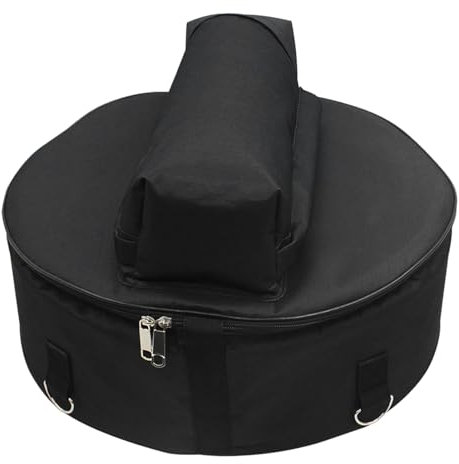 Snare-Drum-Tasche, Tragbarer Tragbarer Snare-Drum-Aufbewahrungskoffer aus Oxford-Stoff, Percussion-Zubehör (BLACK)