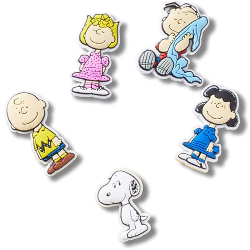 Crocs Peanuts II, confezione da 5 ciondoli per scarpe, unisex, multicolore, taglia unica, Multicolore, Taglia unica