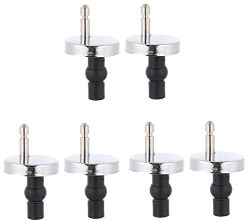 Operitacx 3 Set Cerniera Del Coperchio Del Water Posto a Sedere Raccordi Per Coperchio Del Water Sedile Del Water Cerniera Di Ricambio Per Sedile Wc Sedile Wc Universale Nero Lega Di Zinco