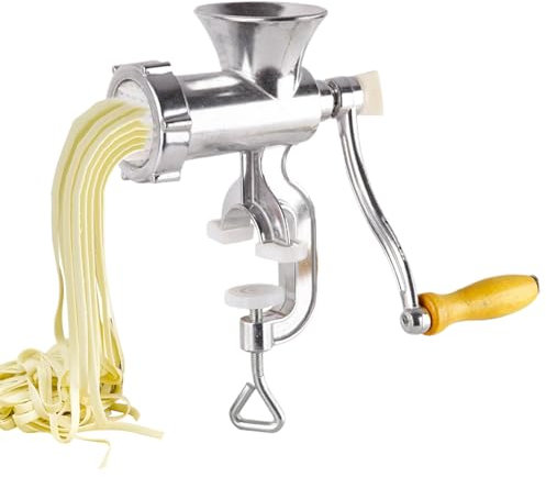 Tritacarne manuale – Tritacarne a manovella, utensile da cucina, in acciaio inox, resistente, con forte base di aspirazione e lame per salsicce fatte in casa, hamburger e preparazione del cibo