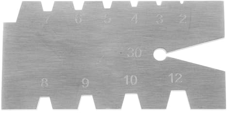 IMIKEYA Gabarit Angle Acier Inoxydable Jauge de Filetage Métallique Précise pour Contrôle Coupe Filets Internes et Externes Outil de Mesure et Polyvalent pour Atelier et Usage