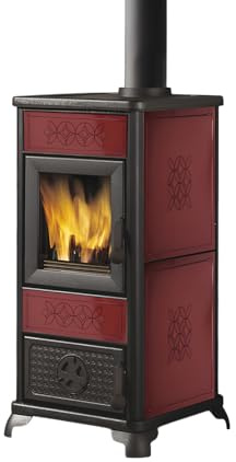 Stufa a legna modello Decor Evo EK By Edilkamin (Bordeaux)