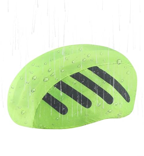 Helm-Regenschutz, wasserdicht, für Radfahren, Kopfbedeckung, Rad-Regenhelm-Schutz, wasserdicht, windabweisend, mit reflektierenden Sicherheitsstreifen, für Herren, Damen, Jugendliche, Erwachsene