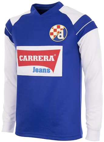 COPA Football - Retro Fußballtrikot Herren - GNK Dinamo Zagreb 1990 - Blau - 50% Baumwolle – 50% Polyester - Größe M