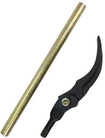 Garneck Tensor de Alambre para Cercas Portátil Mango Largo, Herramienta Tensora para Vallado Jardín y Reparación de Vallas Metálicas, Cable Resistente para Uso Agrícola