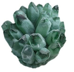 IDUTQUMW Crystal Cluster, Rock, Large Clusters Stone, Raw, Geode Cave Stones,Green,200~300g