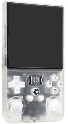 Handheld Spielkonsole 4 Zoll 128GB Retro Gaming Konsole 4000mAh USB (Klar)