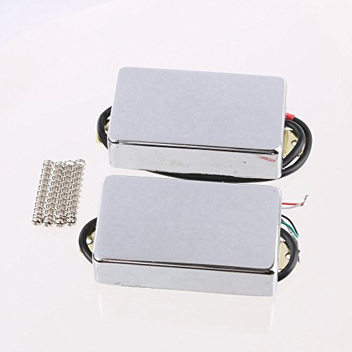 LYWS Humbucker-Tonabnehmer für Les Paul Gitarre DLP (Chrom), abgedichtet, 2 Stück
