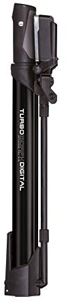 Topeak Turbo Morph Digital Fahrrad Mini Pumpe silberfarben/schwarz