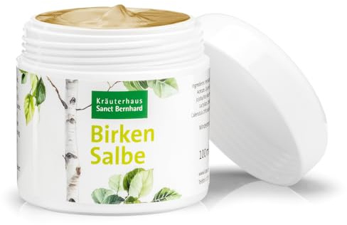 Sanct Bernhard Birken-Salbe | 100ml | Reichhaltig, sanft pflegend, entzündungshemmend, juckreizlindernd & heilungsfördernd | Mit Birkenrindenextrakt, Bisabolol & Vitamin E | Made in Germany