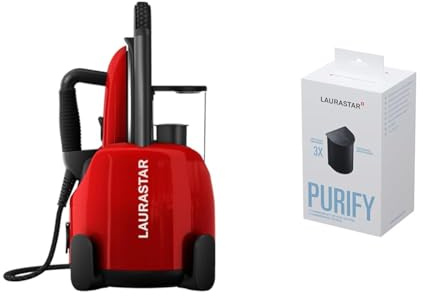 Laurastar Lift Original Red & Kalkschutzkartuschen zur Wasserfilterung 3-er Set