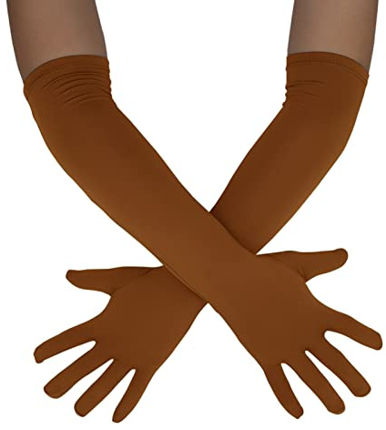 Sheface Lange Handschuhe für Herren und Damen, 45,7 cm, Spandex, dehnbar, Kostümhandschuhe, Bankett, Party, Hochzeit