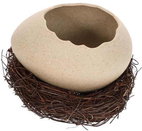 MAGICLULU Tazón Floreros De Cerámica Taza De Pudín Plato Decorativo De Dulces Organizador De Alimentos De Cerámica Soporte De Huevo De Cerámica Jarrones De Arcilla Plato De Cena Plato De