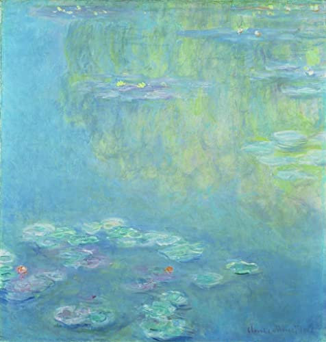 ENYLUFUT Bekannt Mode Leinwand Malerei Gemälde Wandkunst Seerosen von claude monet Bild auf Leinwand für Wanddekoration 60x90cm