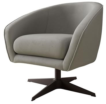 Mirjan24 Cocktailsessel Ryskon, Loungesessel mit Drehbare Basis, Einzelsofa, Clubsessel, Polstersessel, Sessel für Wohnzimmer (Pretty 01)
