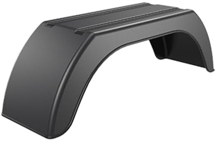 DOMAR 1x universal Kotflügel für PKW Anhänger, Kunststoff 73,5x16cm, Schutzblech robust und leicht mit flacher Oberfläche