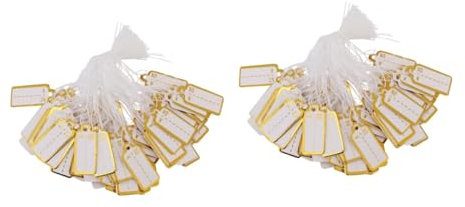 COLLBATH 2 Sätze Handgeschriebene Papieranhänger Für Waren Lebensmittelgeschäft-etiketten Helles Highlight-zeichen Für Einkaufszentrum 500 Stück * 2