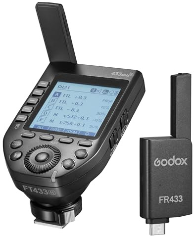 Godox FT433 433MHz Wireless Flash Trigger & FR433 Receiver Set With App Control (Compatible With Nikon)