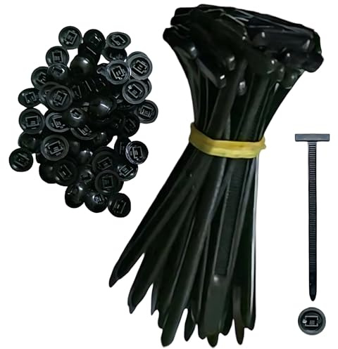 Hebilla universal de nailon, soporte de bridas de nailon autoblocante, bridas de nailon de plástico multiusos para reparación diaria de automóviles (20 juegos)