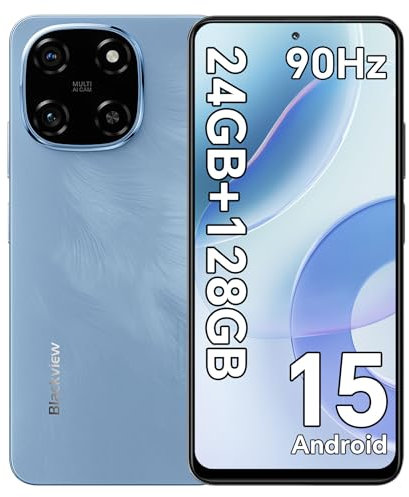 Blackview Color 6 Smartphone Android 15, 24(8+16) GB+128GB/2TB, Octa-Core, 6.67 90 Hz, 50MP+13MP, Telefono 2025, 5000 mAh 18W, Cellulare Doppia SIM/OTG/Face ID/Fingerprint/Jack per Cuffie da 3,5 mm