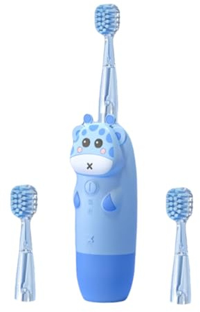 VALICLUD Schallzahnbürste Elektrisch für Junge Mädchen Cartoon-form Zahnputz-bürste mit Timer Usb-babyzahnbürste Zahnpflegebürste Mundhygiene Reinigung für Kinderhände