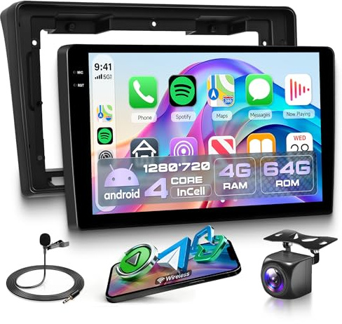 4G+64G Android Autoradio per FIAT Ducato 3/Peugeot Boxer 2/Citroen Jumper 2 2006-2022 9 Pollici Incell Schermo Autoradio con Wireless Carplay Android Auto GPS Navi WiFi Bluetooth FM/RDS/EQ/USB/SWC