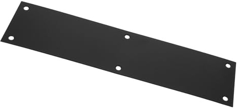 Placa de Protección de Puerta de Acero Inoxidable Negra
