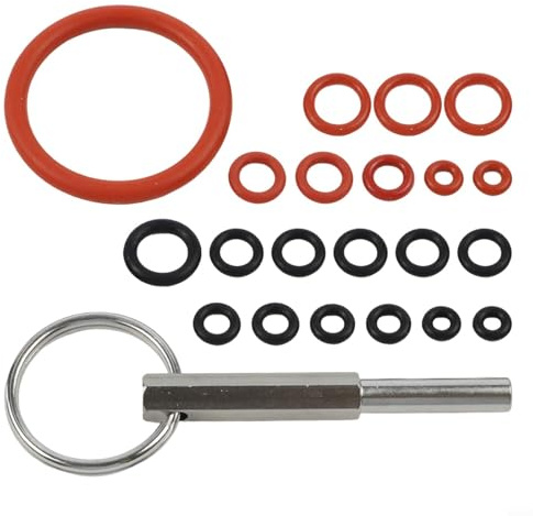 O-for - Kit di guarnizioni ad anello per macchina da caffè Spidem e completamente automatiche, set da 21 pezzi con chiave a testa ovale, guarnizioni in gomma