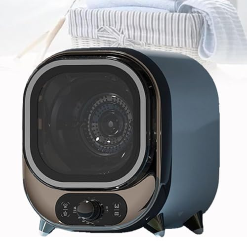 Secadora De Ropa Pequeña, Secadora Centrífuga, Condensador Ventilado De 5 Kg, Minisecadora Portátil Y Compacta, Secadora Centrífuga Compacta, Capacidad De Carga De 0,8 Kg(Electroplated blue)