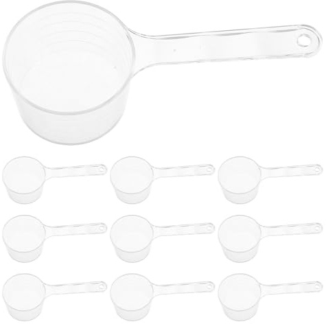 Angoily Cuchara Medidora Transparente para Mascarilla en Polvo y Líquidos Cuchara Pequeña 20 Ml con Mango Ergonómico para Cuidado Facial Cocina Tintes y Proteínas Uso Reutilizable
