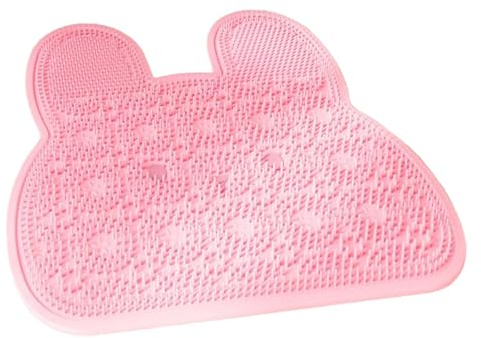 Épurateur de pieds de douche, ventouse lapin antidérapante, nettoyant pour pieds et lave-dos en silicone, accessoire de bain de massage pour maison, appartement, outil de relaxation du sol de la baign