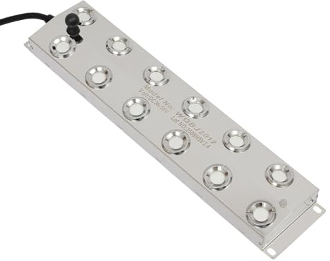 GMSLuu Générateur de brouillard à ultrasons 12 têtes 400 W IP68 Machine à brouillard 12 têtes 9 l/h 1,7 MHz Inaudible Protection de sécurité en acier inoxydable Protection contre la marche à sec IP67