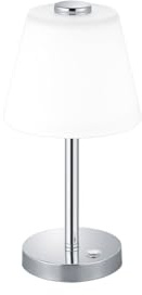 Trio Leuchten 525490106 Emerald, Tischleuchte, 4 Watt, Integriert, Chrom, 15 x 15 x 29 cm