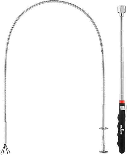 NoCry Magnetheber Set - inklusive flexiblem Krallengreifer und teleskopischem Magnetstab
