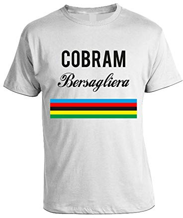 bubbleshirt T-Shirt Uomo Coppa Cobram Streetwear - Maglietta alla Bersagliera Aesthetic Retro Anni 80 - Iconic Vibe Vintage Meme Shirt - Idea Regalo Ironica Trash Cult - 100% Cotone Premium S-XXL