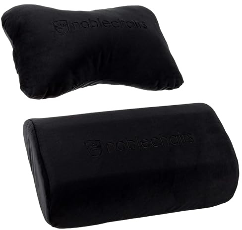 noblechairs Kissen-Set für Epic/ICON/Hero Gaming Stuhl Kissen und nackenkissen bürostuhl - Schwarz