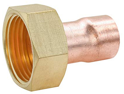 SOMATHERM FOR YOU - raccordi rame saldare - Ø12 dritto accoppiamento dado in ottone rotante 15/21