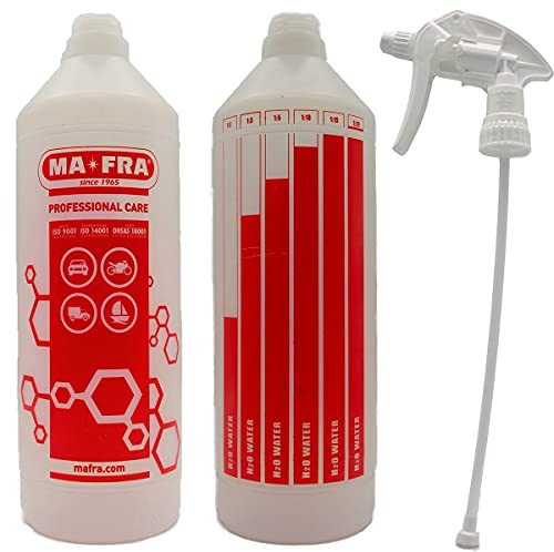 MAFRA Skalenflasche + professioneller Sprühkopf, 1 l