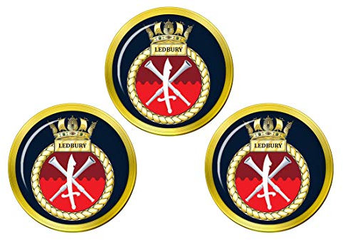 Giftshop UK Hms Ledbury, Royal Marineblau Golfball Markierer