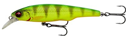 Savage Gear Gravity Twitch SR - Premium Süßwasser Raubfischköder für Angler, Magnetisches Weitwurfsystem, Darten und Kicken Action für Barsch, Hecht, Forelle, Barsch, Rapfen & Lachs Firetiger 9.5 cm