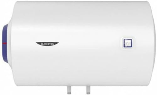 Ariston Blu1 Eco H - Termo Eléctrico 100L, Calentador de Agua Eléctrico Horizontal con Función ECO y Regulación Externa 91,3x45x47 - Calentadores para Instalación en España - Eficiencia C Rango (A+/F)
