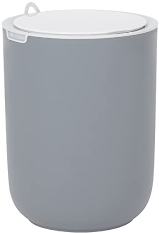 Addis Bathroom Office Bedroom Smart Sensor Waterproof Plastic Waste Bin, 8 Litre, Grey