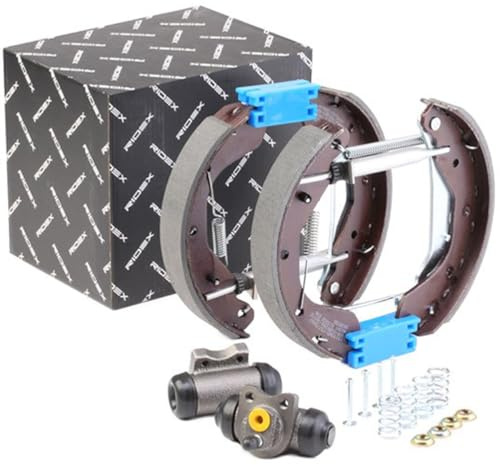 RIDEX 3859B0032 Bremsenset Trommelbremse Bremsbacken Satz mit Radbremszylinder Hinten Kompatibel mit OPEL Corsa C Schrägheck X01 Corsa B Schrägheck S93 COMBO Kasten/Kombi Astra F CC T92 COMBO Tour