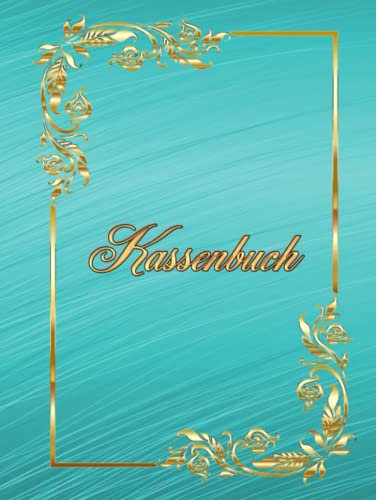 Kassenbuch Friseursalon Budgetplaner Mobiler Friseur Notizbuch Kleinunternehmer Barbier Finanzplaner mit Tabellen Einnahmen & Ausgaben Kontoübersicht ... 100 Seiten DIN A4 Haushaltsplaner Türkis
