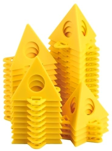 40pcs Painting Pyramids Stands, Painters Pyramids, Painter's Painting Stands Pyramids, Mini Triangle Cone Paint Tripods for Door Risers Support, Painter Elevated, DIY Woodworking Tools Cabinet Pouring Accessories