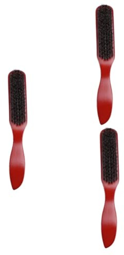 MAGICLULU 3 Stück Bartbürste Für Männer Mit Holzgriff Und Schweineborsten Bartreinigung Styling-zubehör Für Papa